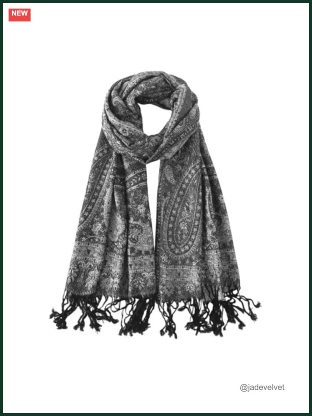 Paisley Pashmina Shawl Wrap Scarf Ethnic Jacquard Fringe Travel Accessory